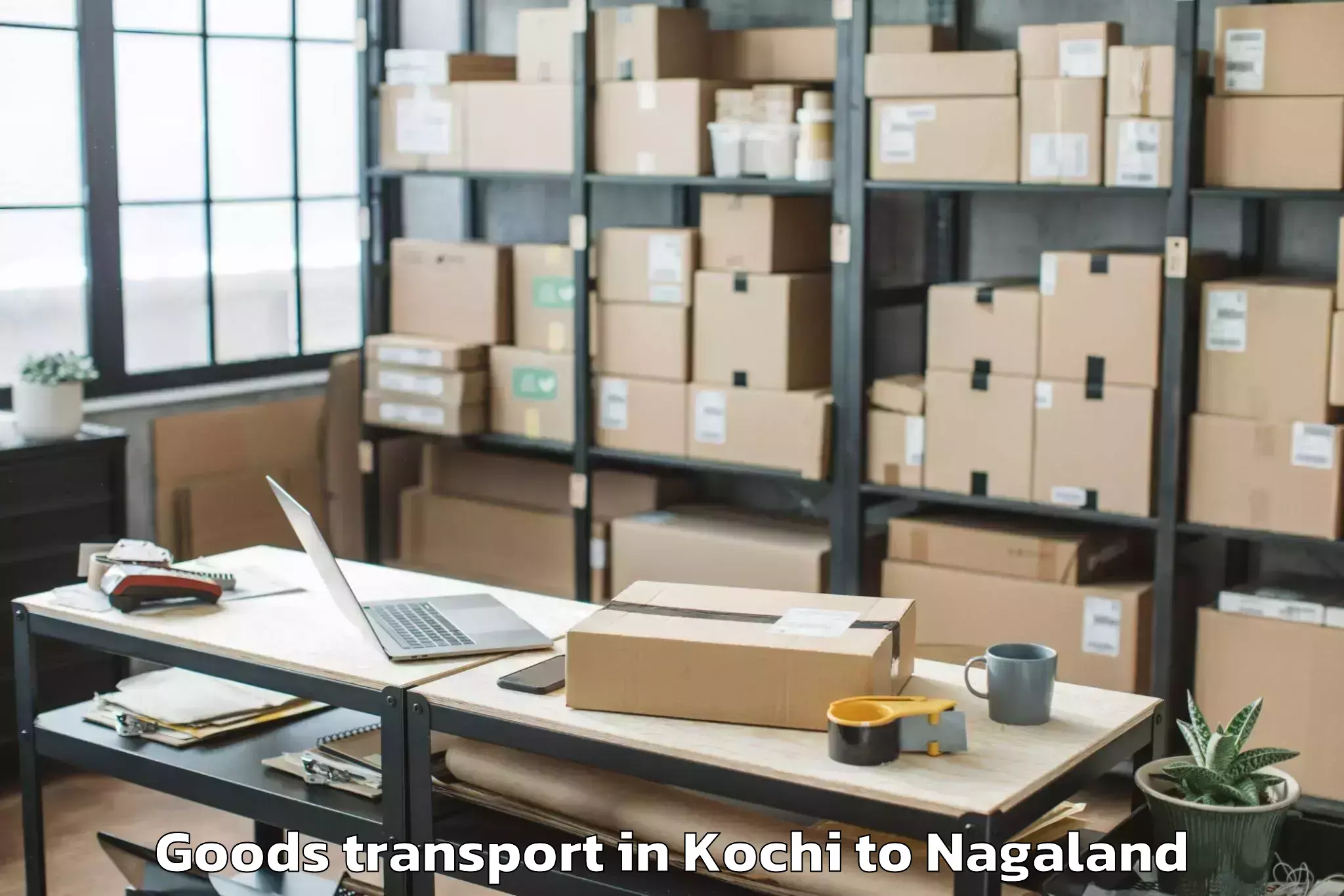 Professional Kochi to Mopong Goods Transport